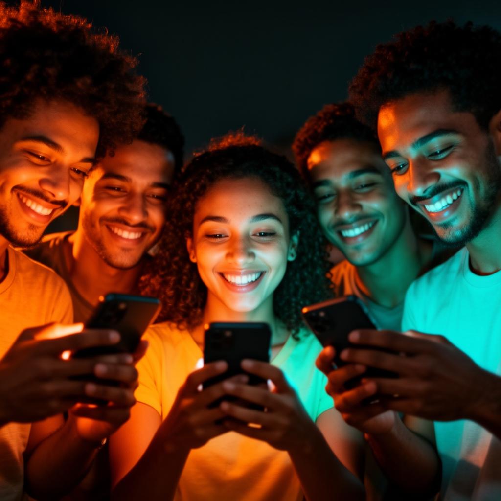 Pessoas usando o app VeOfertas